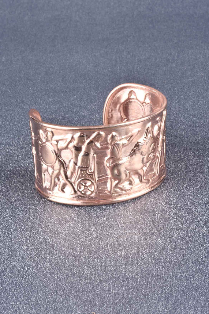 Handmade Florentine Cuff Bracelet From Renaissance Mold