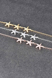 Triple Starfish Ankle Bracelet