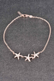 Triple Starfish Ankle Bracelet